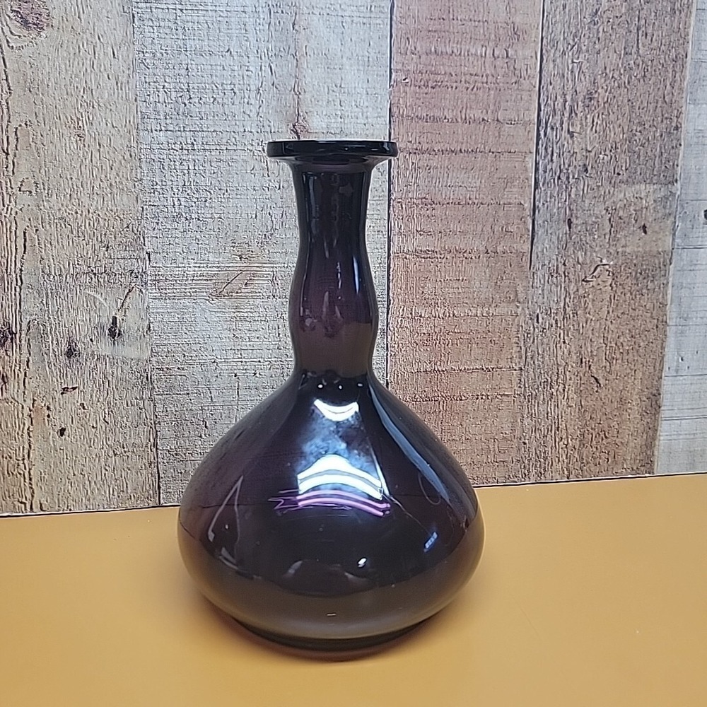 Vintage Fostoria Glass Victorian Amethyst Decanter 1933-1943 Burgundy